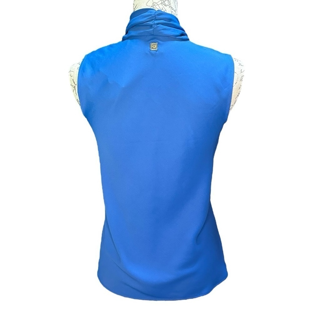 Anne Klein Sleeveless Royal Blue Blouse Size 2 NWT - Picture 4 of 5